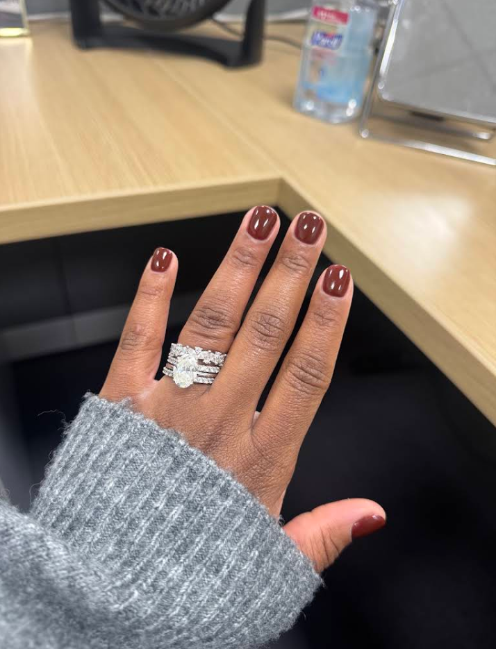 Russian gel manicure by M. STUDIO NYC — client work for Jacqueline