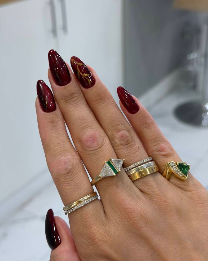 Russian manicure by M. STUDIO NYC — client work for Colleen Clennon
