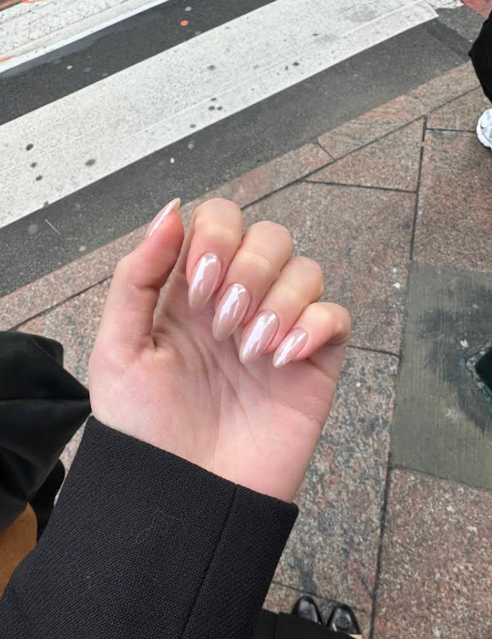 Russian gel manicure by M. STUDIO NYC — client work for Alexandra Konjevod