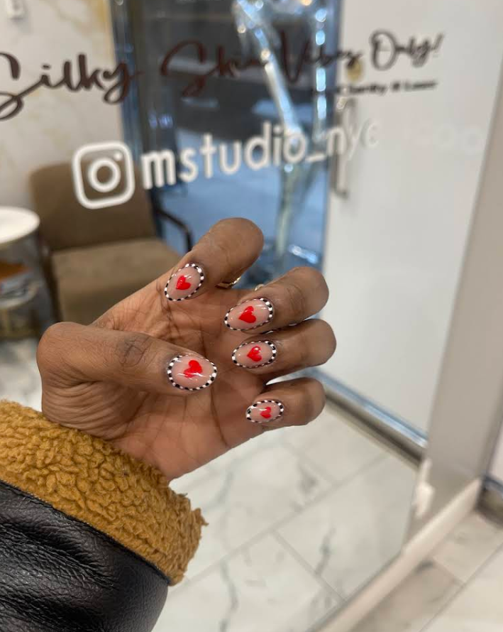 Russian gel manicure by M. STUDIO NYC — client work for Jalise Wright