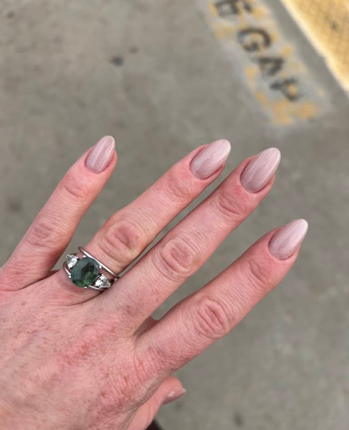 Russian gel manicure by M. STUDIO NYC — client work for Kelsey Siegel