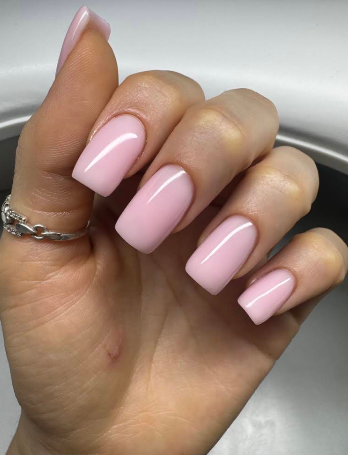 Russian gel manicure 2 by M. STUDIO NYC — client work for Анелія Балух