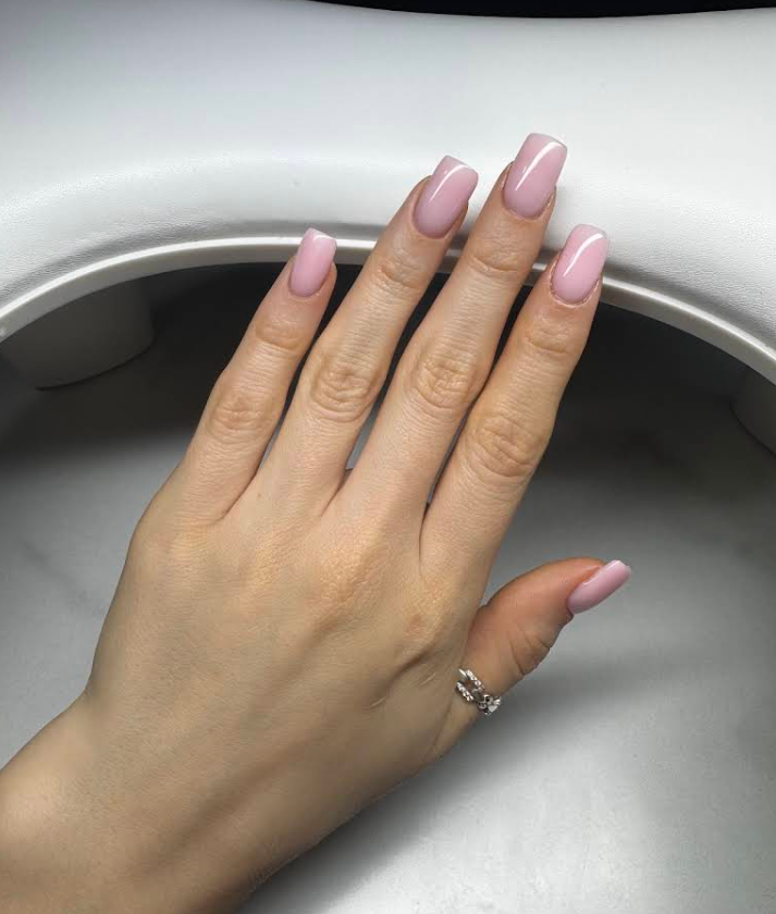 Russian gel manicure 3 by M. STUDIO NYC — client work for Анелія Балух