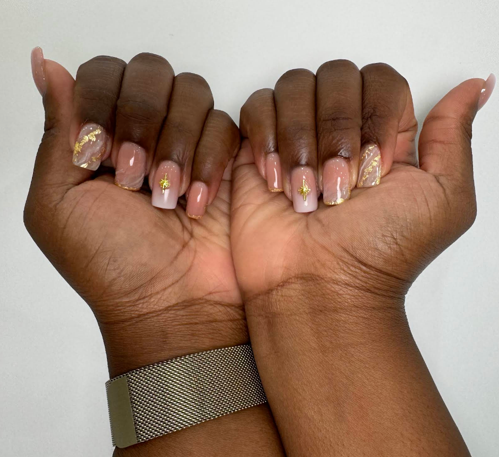 Russian gel manicure 2 by M. STUDIO NYC — client work for Benny Bonita