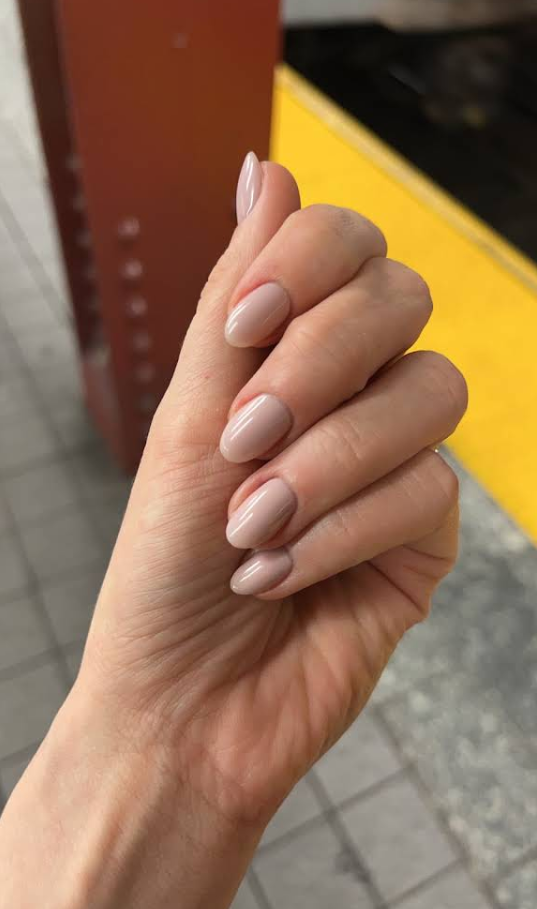 Russian gel manicure by M. STUDIO NYC — client work for Inga Marie
