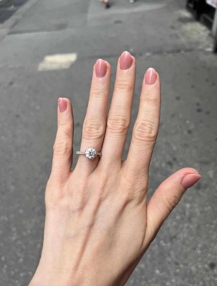 Russian gel manicure 3 by M. STUDIO NYC — client work for Inga Marie
