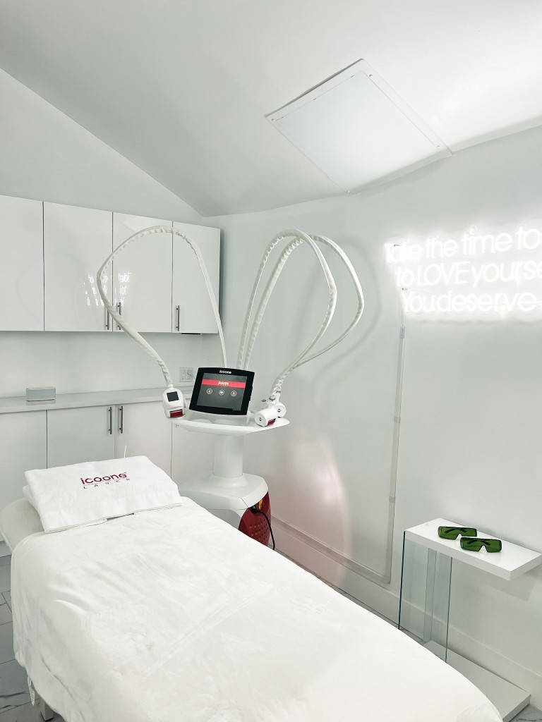 ICOONE Laser treatment room at M. STUDIO NYC